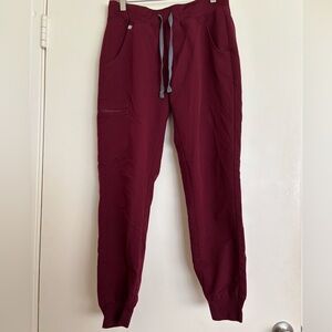 Figs Burgundy Joggers
